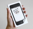 chachap　iphoneデザインの付箋紙メモ　phone memo(ブラック)