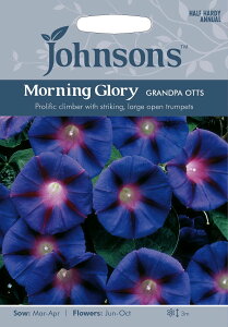 【輸入種子】鮮やかなルビー色の星型のマークがはいるあさがお！Johnsons SeedsMorning Glory G...