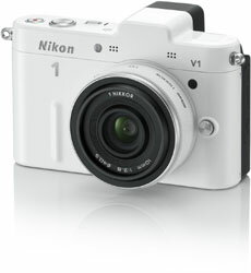 レンズ交換式アドバンストカメラ Nikon 1 V1 薄型レンズキット ホワイト【送料無料】ニコン N1V...