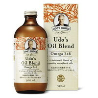 ウドズ・オイルブレンド　オメガ3＆6　500ml　必須脂肪酸　Udo's Oil Blend 栄養機能食品 （ FLORAフローラ ）【クール便無料】【ポイント10倍】【送料無料】【あす楽対応】