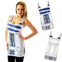 【通常便なら送料無料】スター・ウォーズ R2-D2 大人 女性用 タンクトップスター・ウォーズ R2-...