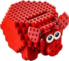 LEGO　雑貨　通販LEGO　豚の貯金箱