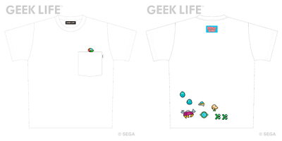 ファンタジーゾーン ワンポイントステッチ ポケット Tシャツ ホワイト M[GEEK LIFE]《08月予約》