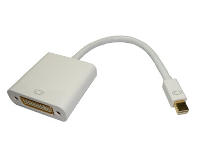 メール便選択で送料無料 mini Displayport (Thunderbolt) to DVI 変換ケーブル 0,2m (minidisplayport)