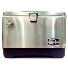 IGLOO ステンレス スチール クーラーボックス 54qt 51L Stainless Steel イグルー イグロー キャプテンスタッグ CAPTAIN STAG キャンプ