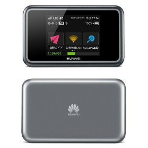 【送料無料】 HUAWEI 【SIMフリー】2.4型タッチ対応モバイルルータ LTE/Wi-Fi/3G［無線a/b/g/n/ac・Bluetooth4.0］　CA Mobile Wi-Fi E5383 国際ローミング対応　ブラック　E5383S-327