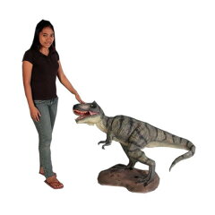 高さ77.5cmの小型版T-rexフィギュア！小型版10分の1！ティラノサウルス T-REX 小型フィギュア（...