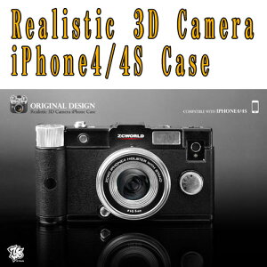 カメラ型のデザインケース！なんといってもかっこいい！限定商品Realistic 3D Camera iPhone4/4...