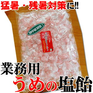 【熱中症対策　塩飴】塩分補給うめの塩キャンディ