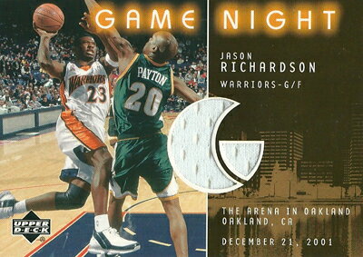 ジェイソン・リチャードソン NBAカード Jason Richardson 02/03 Upper Deck Game Night Jerseys