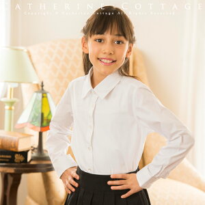 卒業式 スーツ 女の子子供服 女の子 フォーマルブロードシャツ[子供服 フォーマル シャツ14…