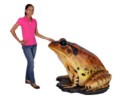動物BIG,高さ93cmの巨大「カエル」！アニマルビッグフィギュアシリーズ 巨大なシマアシガエル（...