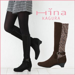 Hiina kagura レディース靴 ブランド ブーツ ブラック 大きめ ゆったり 履きやすい 10代 20代 3...