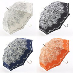 【日傘】【晴雨兼用】【uvカット】晴雨兼用傘 レース柄 ジャンプ傘