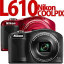 【延長保証可】Nikon デジカメ COOLPIX L610 【カラー選択式】