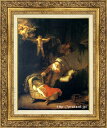 レンブラント　世界の名画コレクションレンブラント　絵画　天使のいる聖家族　P10号　送料無料