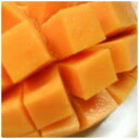 通常のマンゴーは表面が赤みがかっているのに、完熟キーツマンゴーは緑色！！だけど果肉は鮮や...