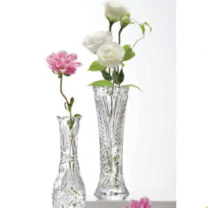 お花を貰ったら花瓶を買おう♪クリスタルガラスフラワーベース センテンス一輪挿し(M) Φ80×H2...
