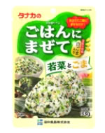 　【特売セール】　田中食品　タナカのごはんにまぜて　若菜とごま　(33g)　ふりかけ