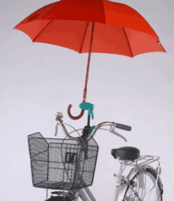どこでもさすべえ 商品代金10000円(税抜)以上で送料無料♪　傘　自転車　雨　台風　安全