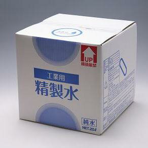 山栄　精製水（純水）工業用精製水　20L コック付き　1箱　TSP-01