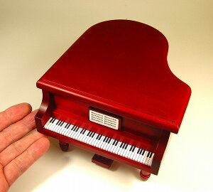 グランドピアノ型オルゴール・・・ 豊富な曲目よりお選び下さい。ピアノ型オルゴール　18弁オル...