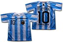 アルゼンチン代表お土産用キッズユニフォーム半袖10番メッシ										