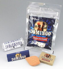 【数量限定】DOMINGO　ドミンゴ　手巻きタバコ用　巻器、フィルターと巻紙セット　保湿器付