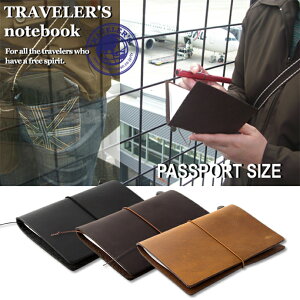 TRAVELER'S　notebook MIDORI　トラベラーズノート　パスポートサイズ　黒…