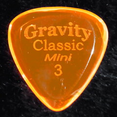 新商品【即納可能】Gravity Guitar Picks　Classic Mini 3.0mm　オレンジ【送料無料】