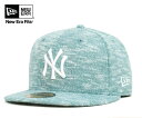 ★ニューエラ キャップ ニューヨークヤンキース ヘザーニット ブルー 帽子 NEWERA 59FIFTY NEW ...