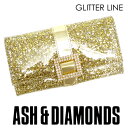 ASH&DIAMONDS　アッシュ＆ダイヤモンド グリッター ウォレットL/ゴールド(長財布)