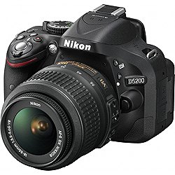 デジタル一眼レフカメラ D5200 18-55 VR レンズキット ブラック【送料無料】ニコン D5200LKBK