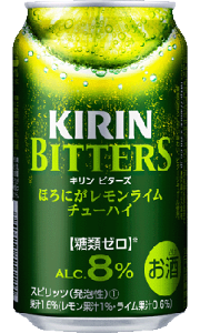 1本　100円・・・♪＼(~o~)／キリン ビターズ　ほろにがレモンライム　350缶1ケース　24本入り...