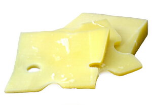 チーズフォンデュのベースに活躍。穴のあいた有名なスイスチーズエメンタールAOC　500g(不定貫)...