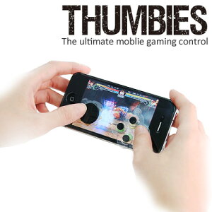 画面にペタッと貼ってスマホがコントローラーにiPhoneゲームボタンキャップ【THUMBIES/サムビー...