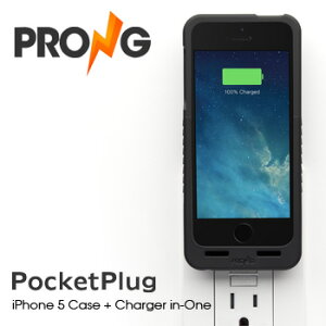 コンセントに直接させるiPhone充電ケース！【PRONG】ポケットプラグ/PocketPlug 電源コンセント...