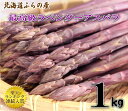 【ご予約販売】北海道富良野産　希少！ラベンダーアスパラ（紫アスパラガス）1kg　　S〜2Lサイ…
