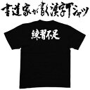 オリジナルTシャツ2枚以上買うと送料無料!!筆文字が映える、かっこいい和柄プリントTシャツ【練...