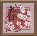 RIOLISクロスステッチ刺繍キット No.812 「Spring」 (春) ロシアの刺しゅうメーカー「リオリス...