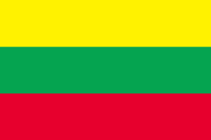 世界の国旗セット・Sサイズ・スタンド付き！！リトアニア国旗セット Sサイズ[25×37.5cm・ポー...