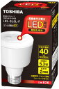 東芝 電球形LEDランプ スポットライト形 電球色相当 LEL-SL5L-F