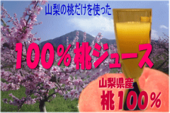 本場山梨の桃だけで作ったピーチジュース。飲みやすくサラリとしたのど越し100％桃ジュース【お...