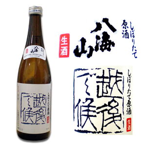 【定価より安い】酒処、新潟からお届け致します。【生酒】 八海山 「越後で候(えちごでそうろう...