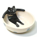 concombre　温泉黒猫　おたまホルダー　（猫雑貨 猫グッズ）