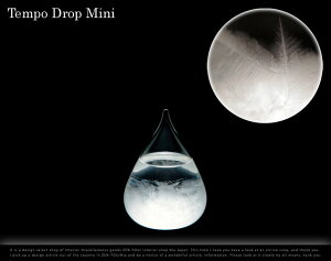 Tempo Drop Mini / テンポドロップ ミニ Perrocaliente ペロカリエンテオブジェ ストームグラス Storm Glass 雫 結晶 100%【あす楽対応_東海】