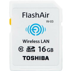 ◇ 【16GB】 TOSHIBA 東芝 無線LAN搭載SDHCカード FlashAir W-03 Class10 海外リテール SD-R016GR7AL03ACH ◆メ[風見鶏]