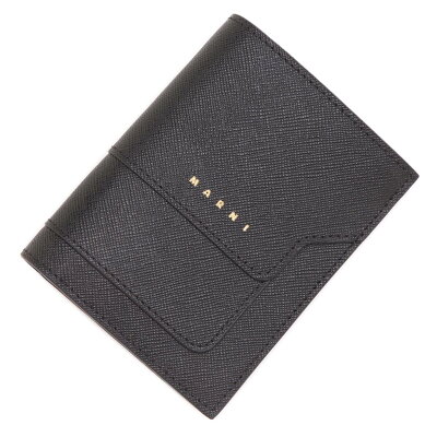 センスのいいレディースブランドは5万円財布はマルニのつ折りBLACKです
