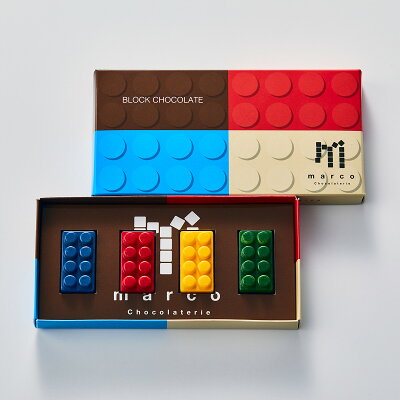 お取り寄せ(楽天) バレンタインチョコ LEGO ブロック おもちゃ風 ホワイトチョコレート4個入 marco 価格972円 (税込) 