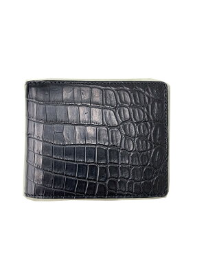 山本製鞄のクロコダイル 二つ折り財布
